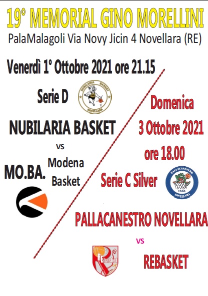 19 Memorial Morellini 2021