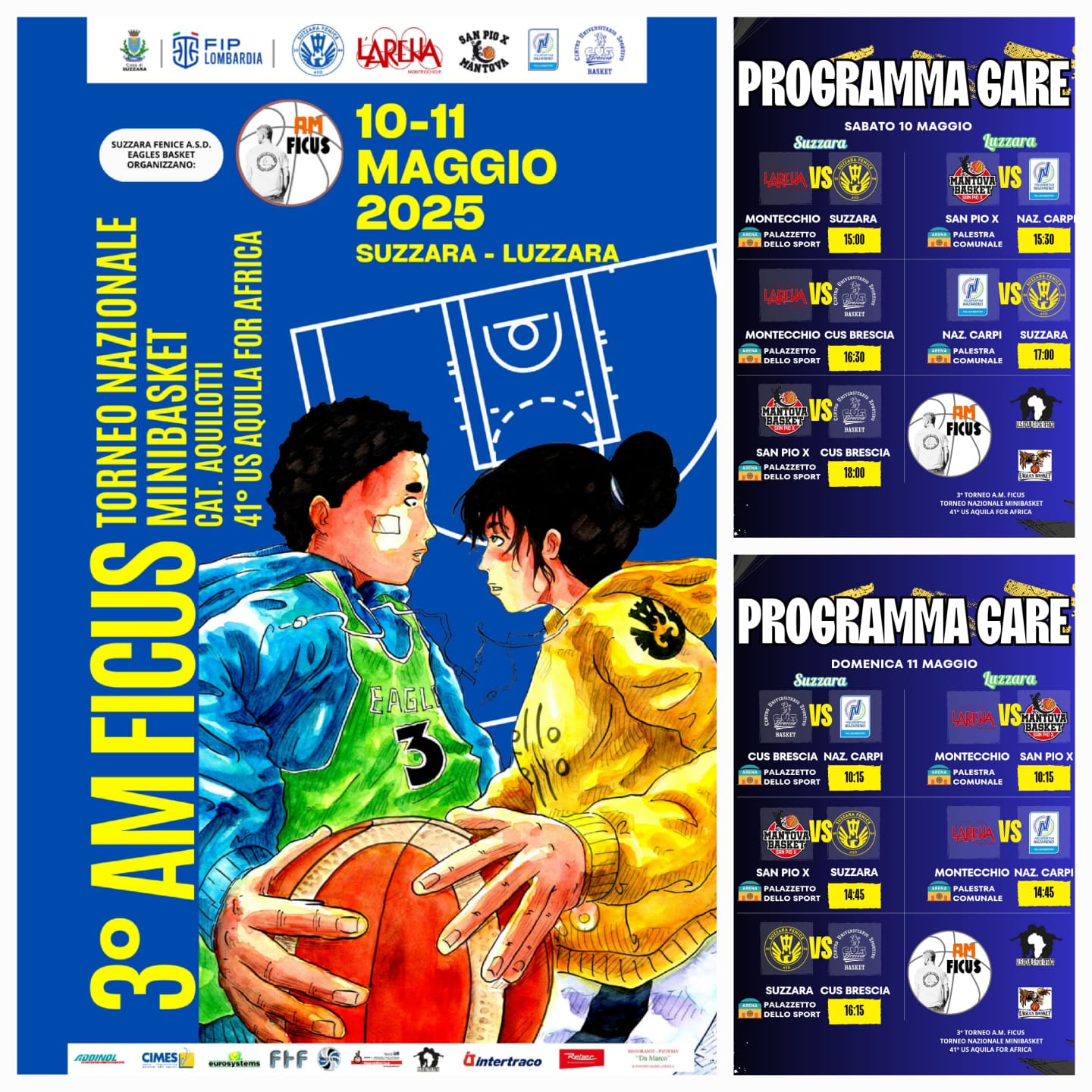 LOCANDINA 3 AMFICUS 10 e 11 MAGGIO 2025 MINI BASKET AQUILOTTI